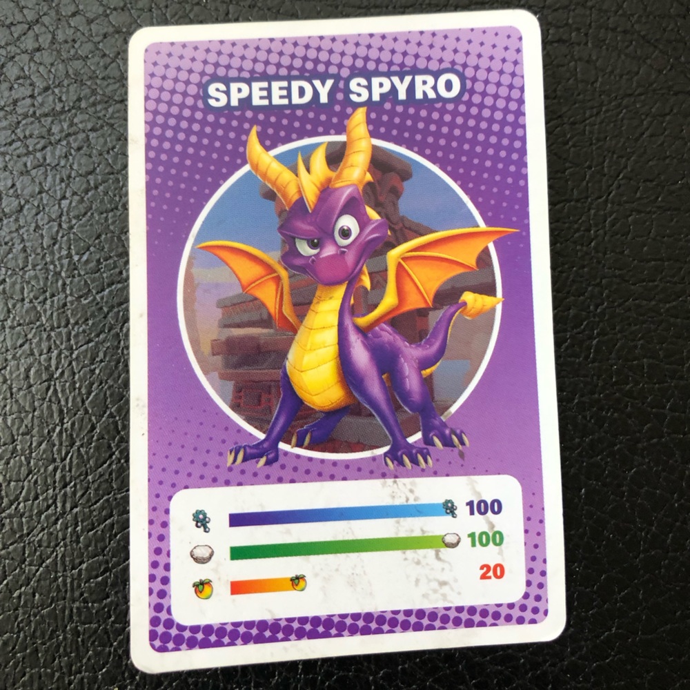 Spyro Crash Team Rumble Trading Card Speedy Spyro GUC!